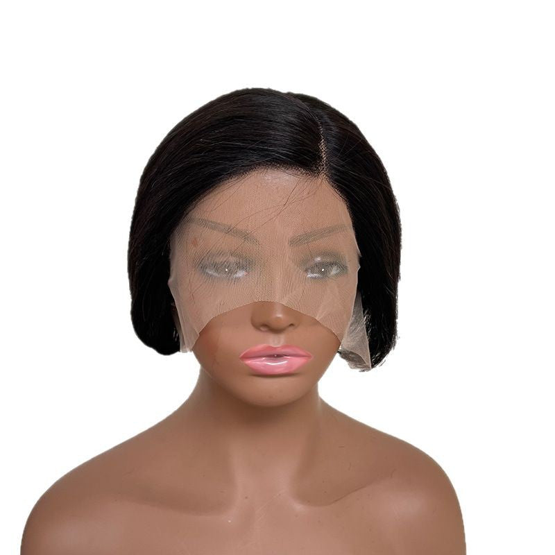 Pixie Cut Human Hair Wig, 6 Inch