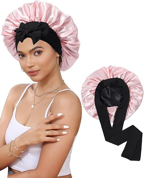 Lined Satin Bonnet - Lace Avenue Hair 16